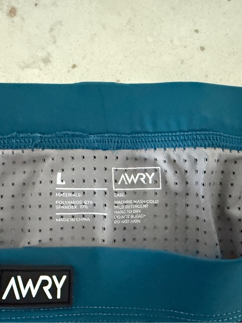 Awry AERO Mesh Brief, Gray, Large - Picture 8 of 9